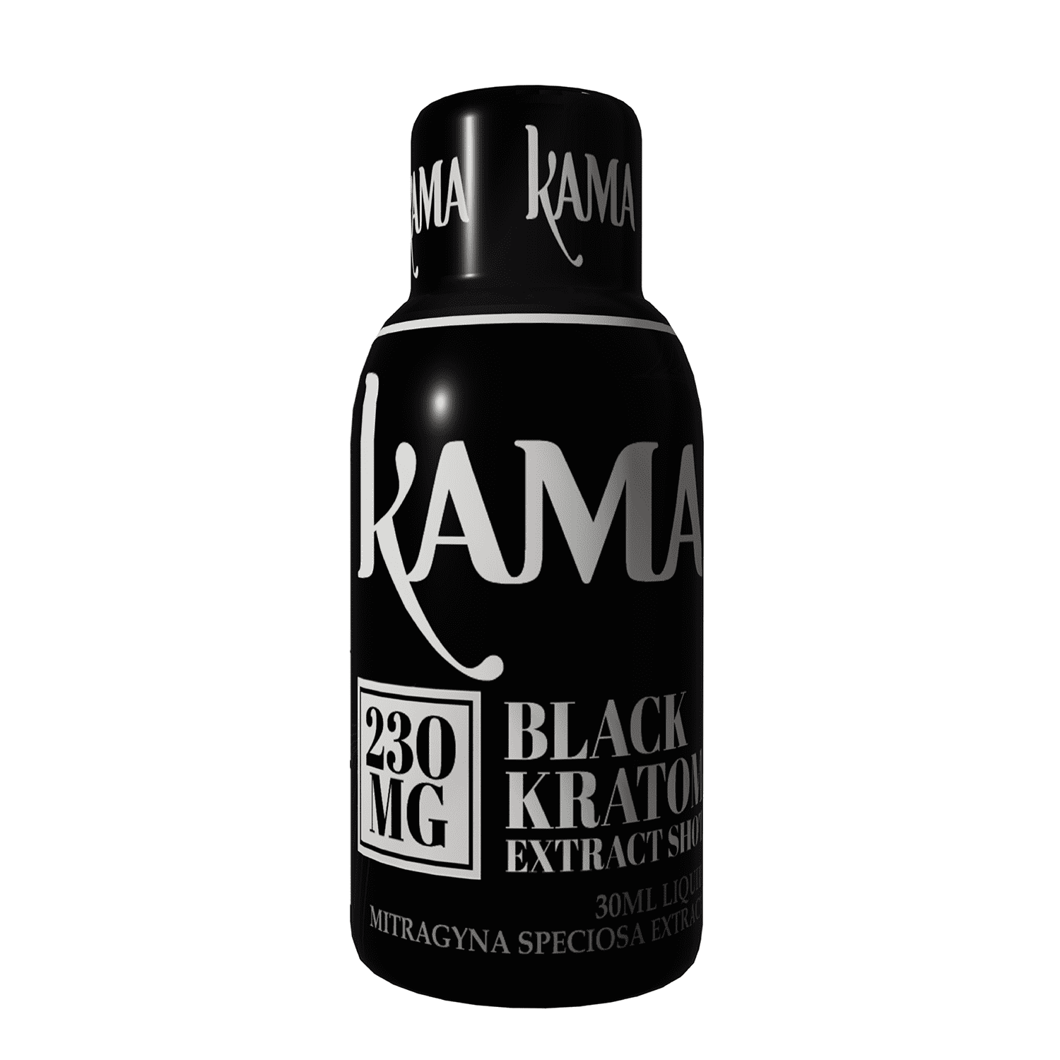 KAMA - Black Liquid - Kratom Extract Shot 230mg - (12 x 30ml)