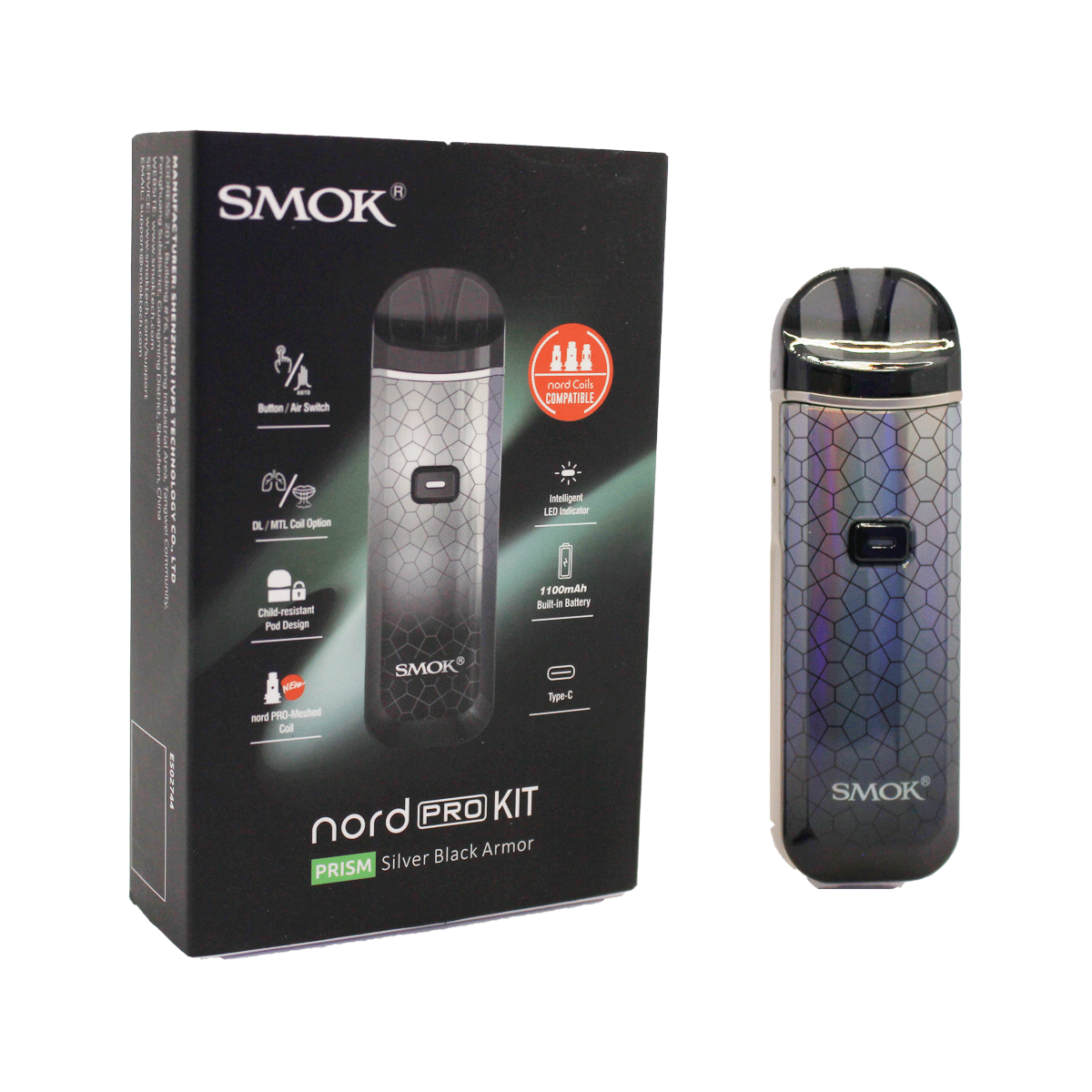 Smok - Nord Pro Kit 1100mAh - Pod Systems (25W x 1) - MK Distro