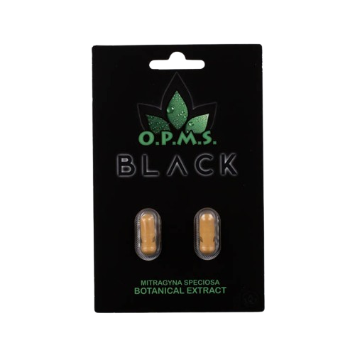 OPMS Black Capsules - Kratom Capsules (2ct x 10)