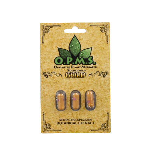 OPMS Gold Capsules - Kratom Capsules (3ct x 10)