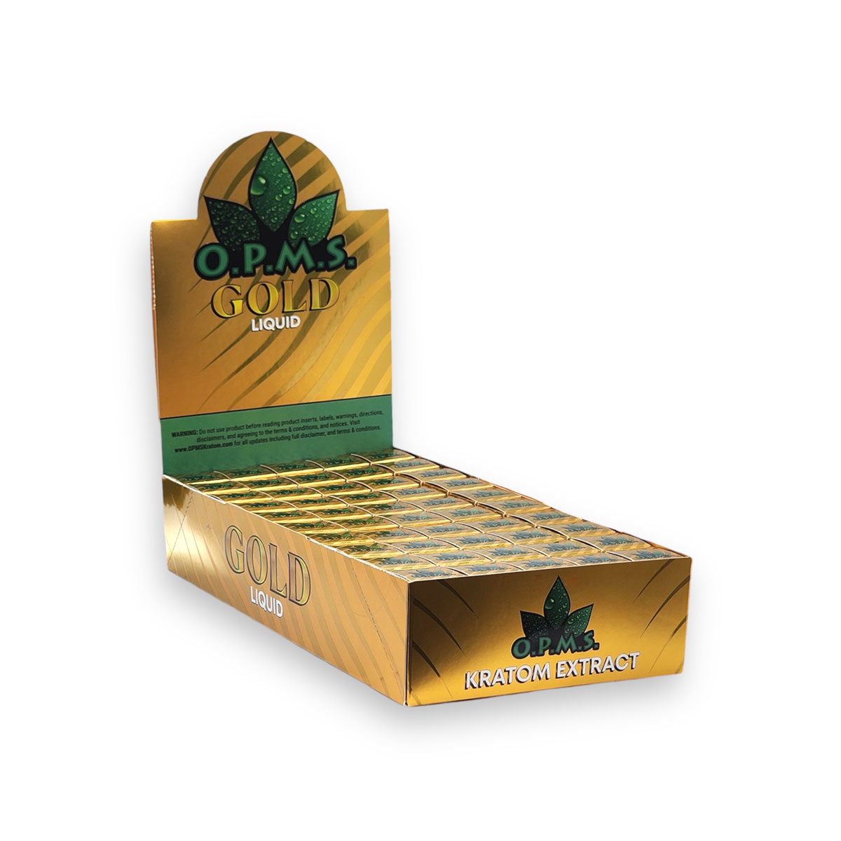 OPMS Gold Liquid Kratom Shot (Box of 50)