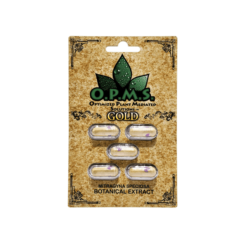 OPMS Gold Capsules - Kratom Capsules (5ct x 10)