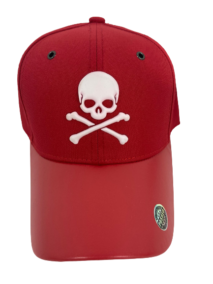 Adjustable Baseball Hat - Skull (Red) - MK Distro