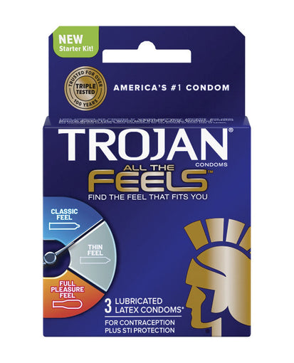 Trojan Condom - All The Feels - (6 Pack x 3)
