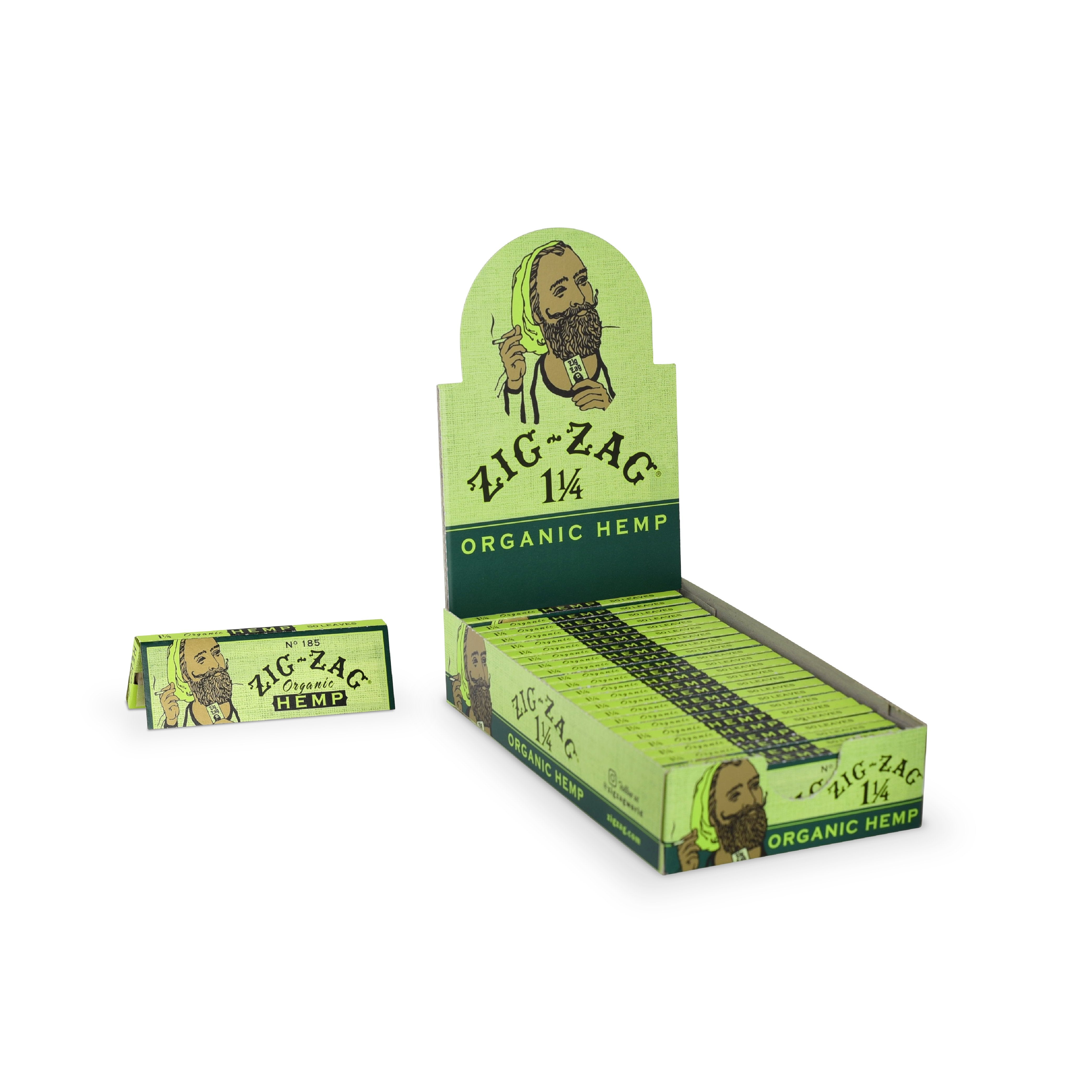 Zig Zag - 1 1/4 Size Organic Hemp - Rolling Papers (24 x 48 Papers) - MK Distro