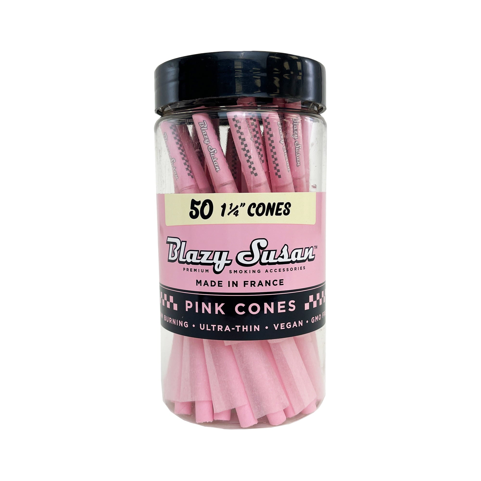 Blazy Susan - 1 1/4 Size Pre-Rolls Cones (Jar of 50)