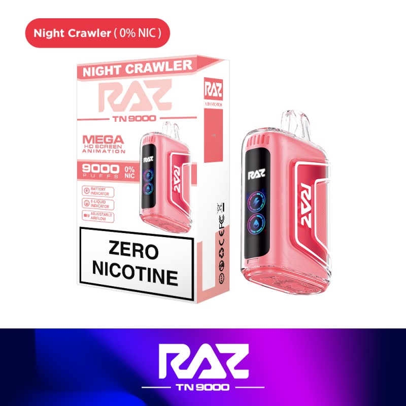 RAZ TN9000 - Disposable Vape (0% - 9000 Puffs) - Box of 5