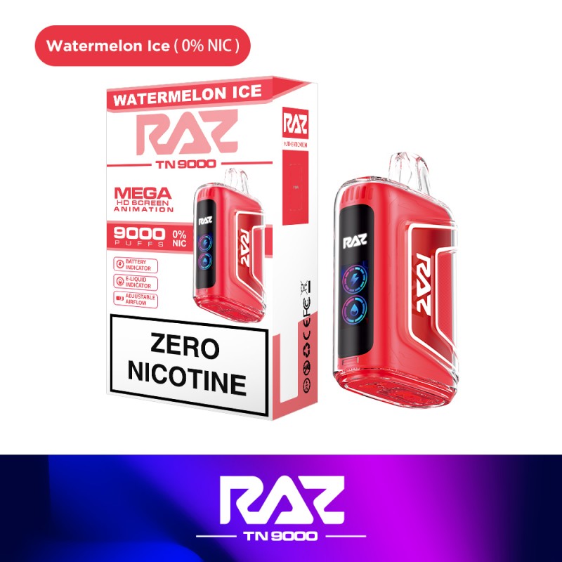 RAZ TN9000 - Disposable Vape (0% - 9000 Puffs) - Box of 5