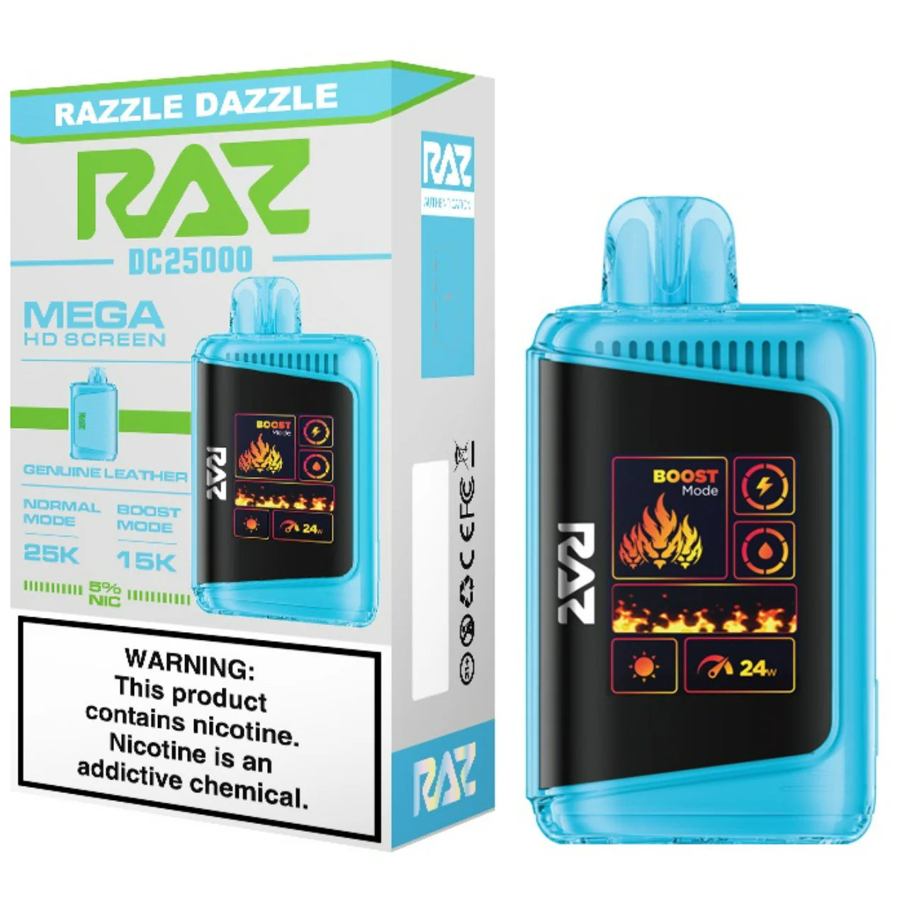 Raz LTX 25000 - Disposable Vape (5% - 25000 Puffs) - Box of 5