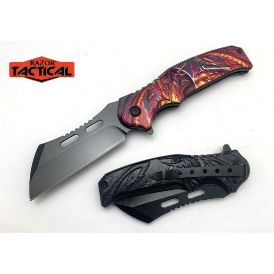 Red Action Assist Knife ABS Handle (120/12/13*10*17/36) -RT-7359 - MK Distro