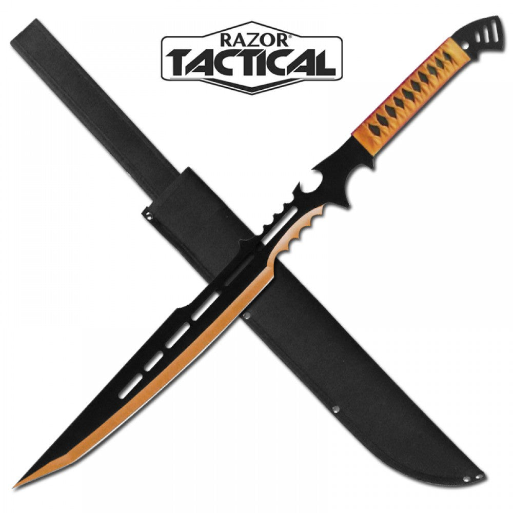 RT-90290R 28" Machete & 2 Throwing Knives w/Sheath (24/12/30*13*10/40) - MK Distro