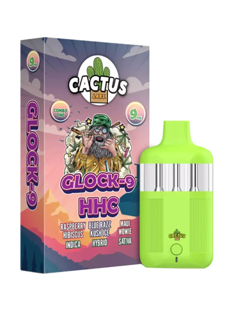 Cactus - Glock9 Stoner Blend (D11+D10+D9+D8+D6+HHC) - Hemp Disposables (9g x 5) - MK Distro