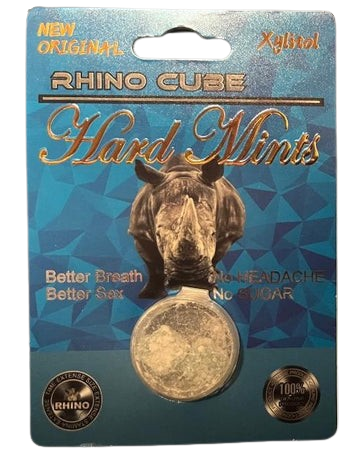 Rhino Cube - Hard Mints - Male Enhancement Edibles (2ct x 30) - MK Distro