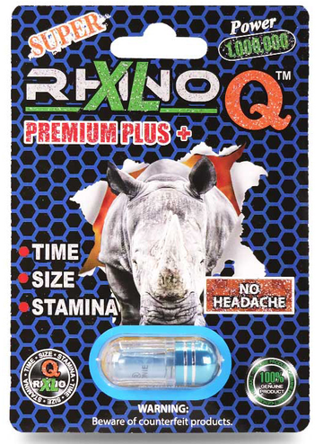 Rhino XL Q Premium Plus+ Capsule 1,000,000 - Performance Enhancement Pills (24 x 700mg) - MK Distro