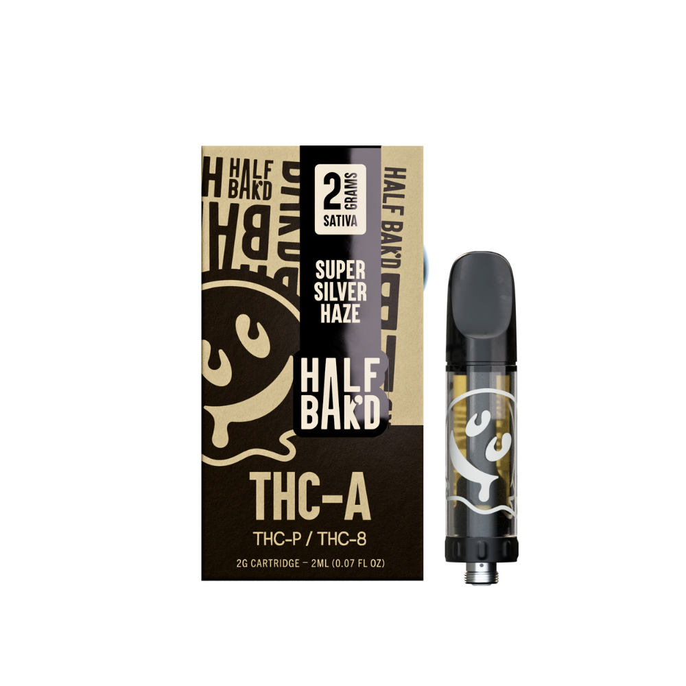 Half Bak'd - THC-A Cartridges - Hemp Cartridges (2g x 5) - MK Distro