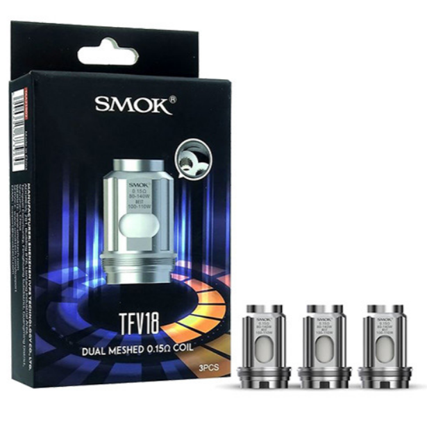 Smok - TFV 18 Dual Meshed 0.15Ω - Coils (Box of 3) - MK Distro