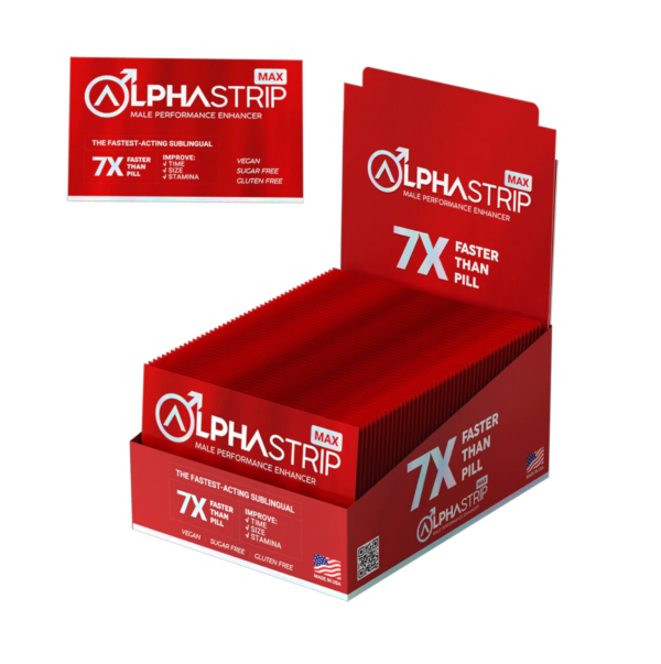 Alpha Strip Max 7x - Performance Enhancement Strips (Box of 36) - MK Distro