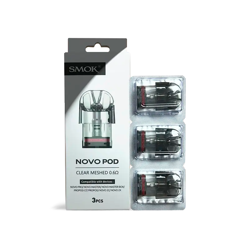 Smok - Novo 0.6Ω Clear Mesh Replacement Pods (3pcs)