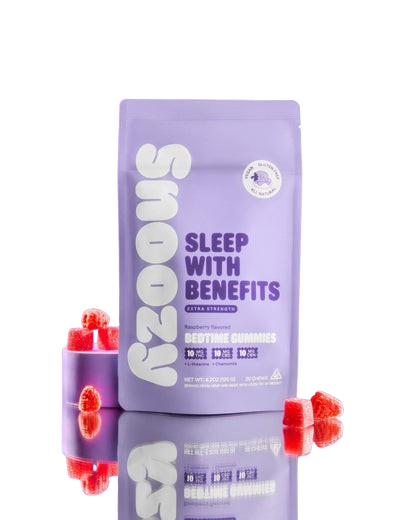 Snoozy - Sleep With Benefits (BedTime Gummies- 10mg THC +10mg CBD+10mg CBN) - Pack of 20 Gummies