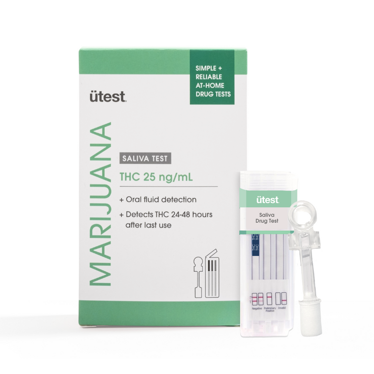 Utest - Marijuana - Saliva Test THC 25 ng/mL (Box of 1) - MK Distro
