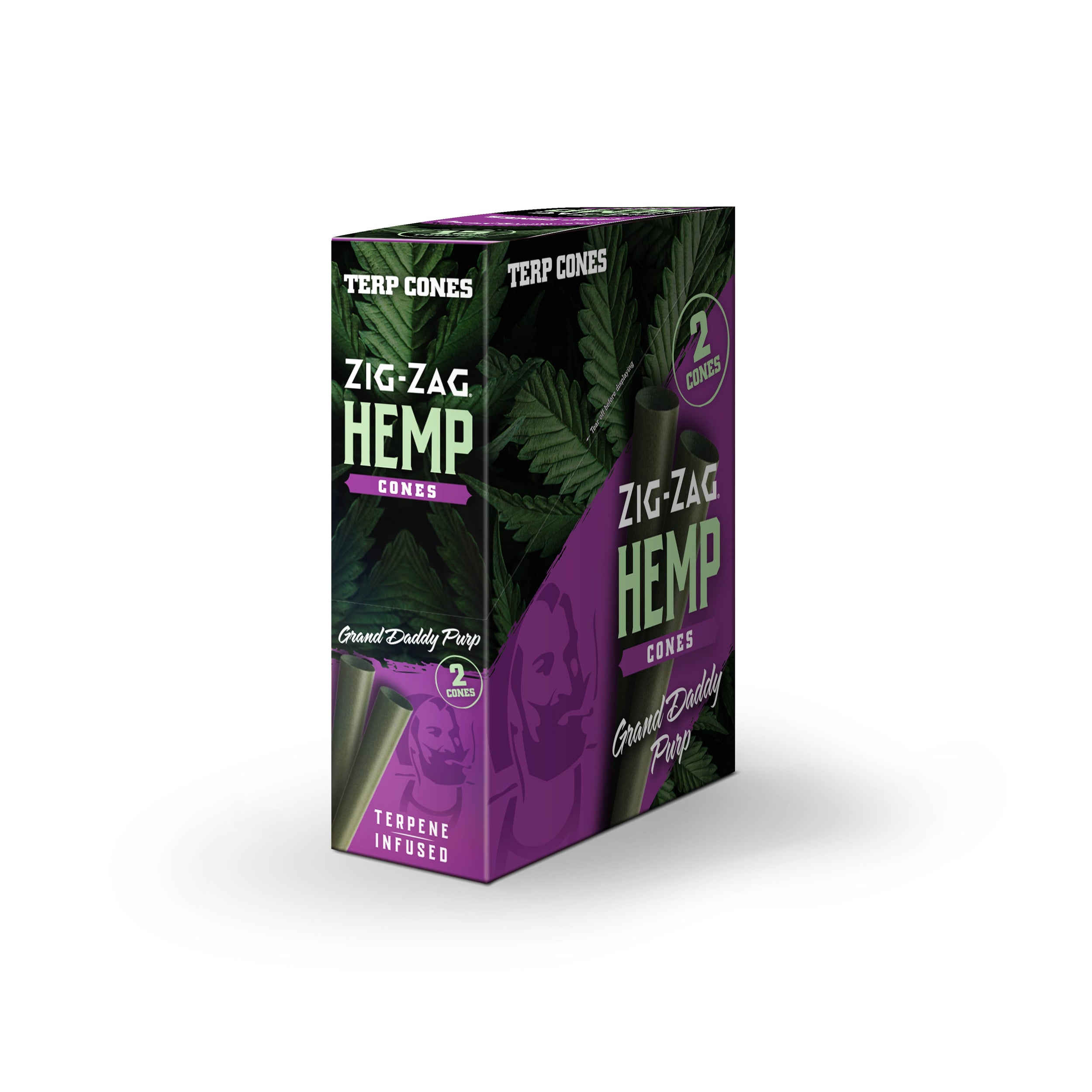 Zig Zag - Terpene Infused Hemp - Cones (15packs x 2cones) - MK Distro