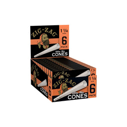 Zig Zag - 1 1/4 Size Ultra Thin - Cones (24 x 6 Cones) - MK Distro