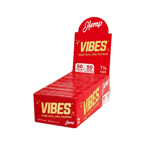 Vibes - 1 1/4 Size Hemp Papers - Rolling Papers (50 x 50 Papers)