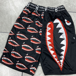 Shark Teeth Basket Ball Shorts - MK Distro