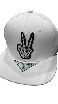 Adjustable Baseball Hat - Skeleton Victory (White) - MK Distro