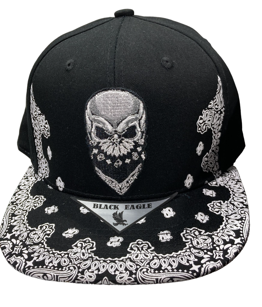 Adjustable Baseball Hat - Designer Skull (White) - MK Distro