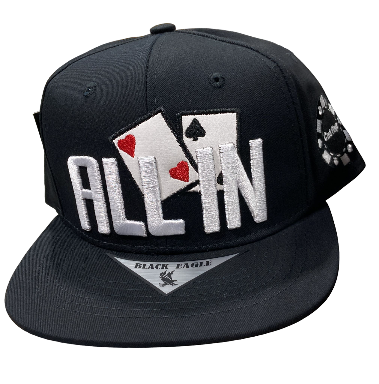 Adjustable Baseball Hat - ALL IN (Solid Black) - MK Distro