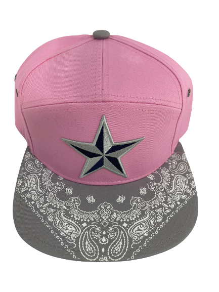 Adjustable Baseball Hat - Big Star Designer (Pink) - MK Distro