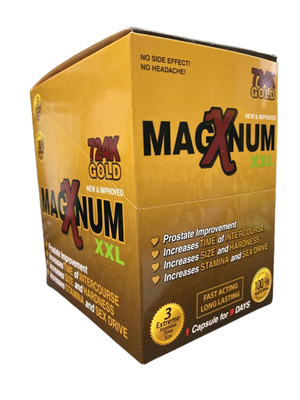 Magnum XXL Gold 724K - Performance Enhancement Pills (24 x 700mg) - MK Distro