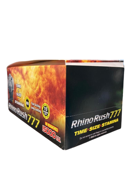 Rhino Rush 777 15000 - Performance Enhancement Pills (30 x 700mg) - MK Distro