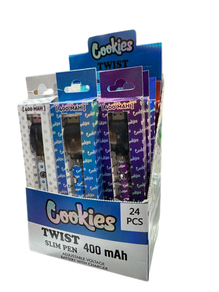 Cookies Twist - Slim Pen 400 mAh (Box of 24) - MK Distro