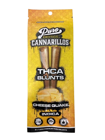 Puro Exotics - Cannarillos Blunts (THCa) - Hemp Pre-Rolls (2.5g x 10) - MK Distro