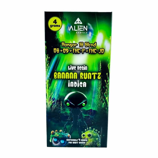 Alien Exotics - Space Craft Blend Live Resin (D8+D9+THC-P+THC-JD) - Delta Disposables (4g x 5) - MK Distro