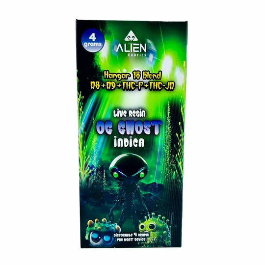 Alien Exotics - Space Craft Blend Live Resin (D8+D9+THC-P+THC-JD) - Delta Disposables (4g x 5) - MK Distro