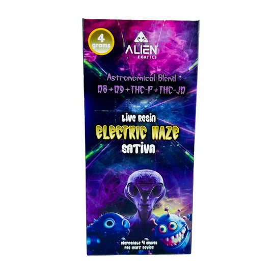 Alien Exotics - Space Craft Blend Live Resin (D8+D9+THC-P+THC-JD) - Delta Disposables (4g x 5) - MK Distro