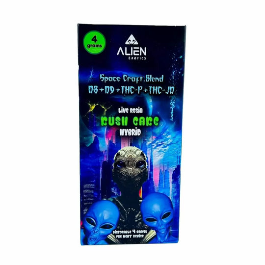 Alien Exotics - Space Craft Blend Live Resin (D8+D9+THC-P+THC-JD) - Delta Disposables (4g x 5) - MK Distro