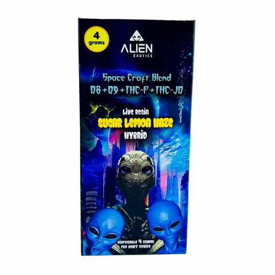 Alien Exotics - Space Craft Blend Live Resin (D8+D9+THC-P+THC-JD) - Delta Disposables (4g x 5) - MK Distro