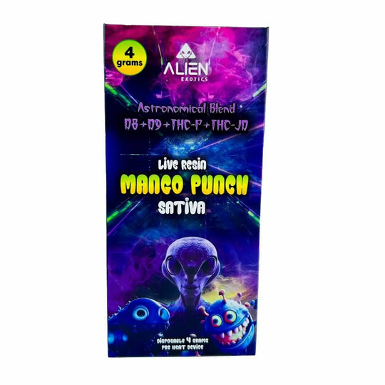 Alien Exotics - Space Craft Blend Live Resin (D8+D9+THC-P+THC-JD) - Delta Disposables (4g x 5) - MK Distro