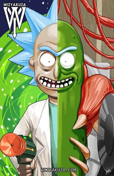 3D Poster - Evil Rick and Morty | MK Vapes