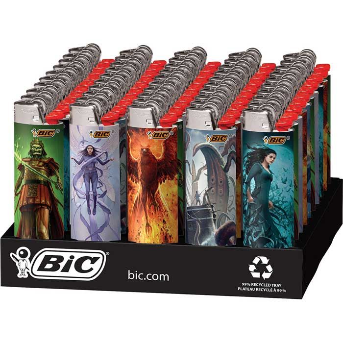 BiC Maxi - Special Edition Supernatural Fantasy Series - Pocket Lighters (50-Count Tray) - MK Distro