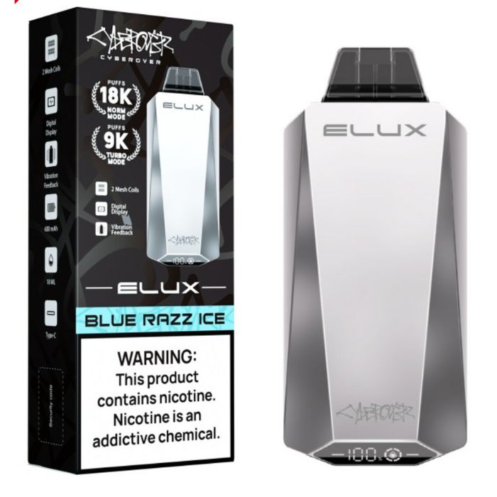 Elux CyberOver - Disposable Vapes (5% - 18,000 Puffs) - MK Distro