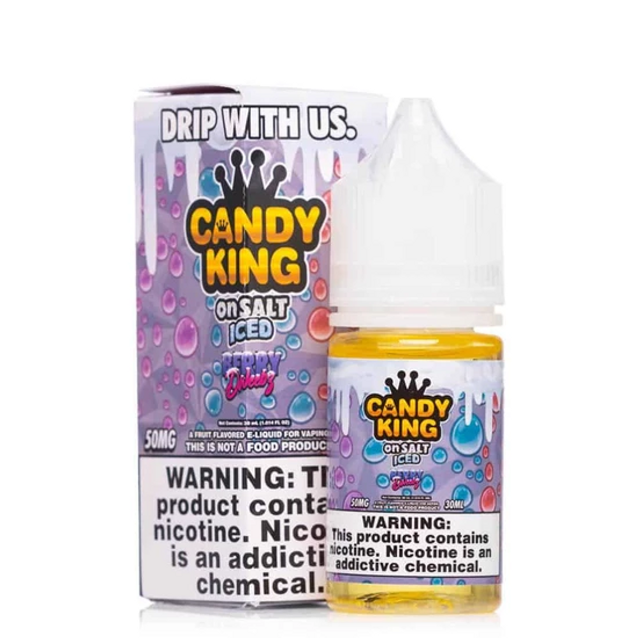 Candy King on Salt Iced - Salt Nic E-Liquid (30mL) - MK Distro