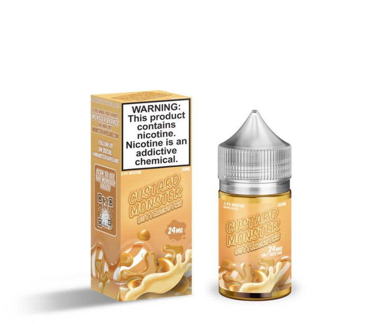 Custard Monster - Salt Nic E-Liquid (30mL) - MK Distro