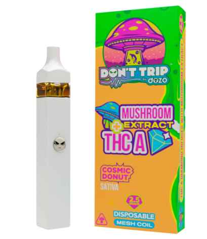 Dozo - THC-A Diamond Infused Mushroom Extract - Hemp Disposables (2.5g x 5) - MK Distro