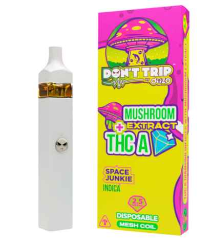 Dozo - THC-A Diamond Infused Mushroom Extract - Hemp Disposables (2.5g x 5) - MK Distro