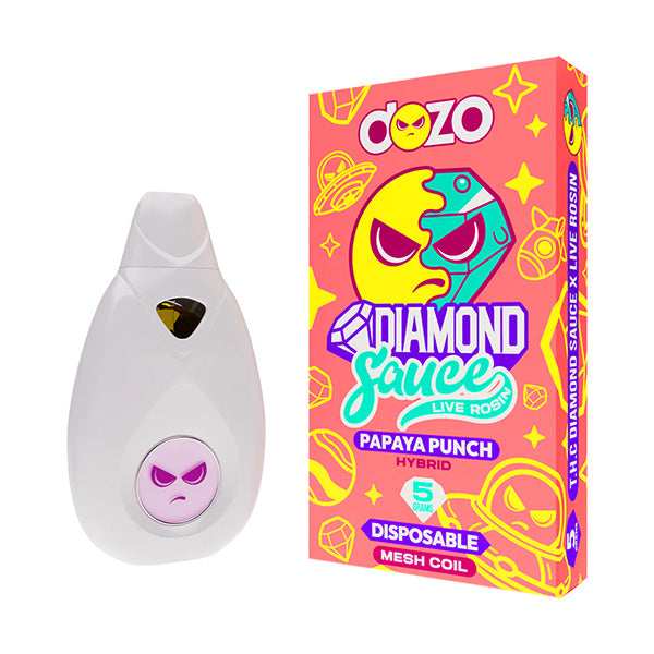 Dozo - THC Diamond Sauce x Live Rosin - Hemp Disposables (5g x 5) - MK Distro
